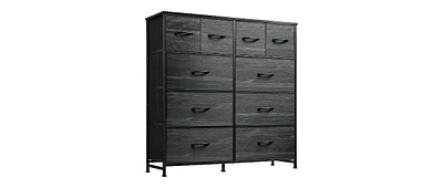 Wlive Fabric Dresser for Bedroom Storage Drawer UnitDresser with 10 Deep Drawers Office College Dorm