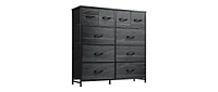 Wlive Fabric Dresser for Bedroom Storage Drawer UnitDresser with 10 Deep Drawers Office College Dorm