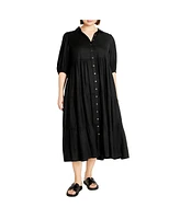 City Chic Plus Size Charlotte Tiered Dress