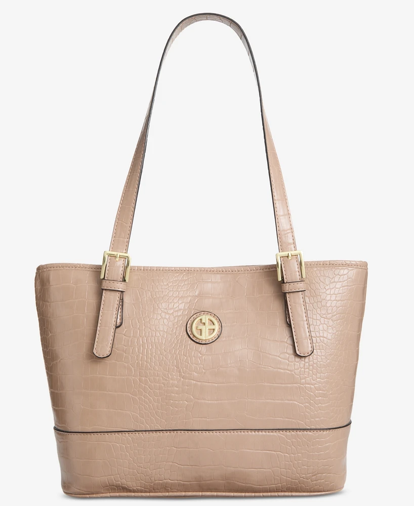 Giani Bernini Croc Medium Tote, Created for Macy's