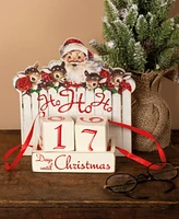 Primitives by Kathy Santa Days Until Christmas Block Countdown