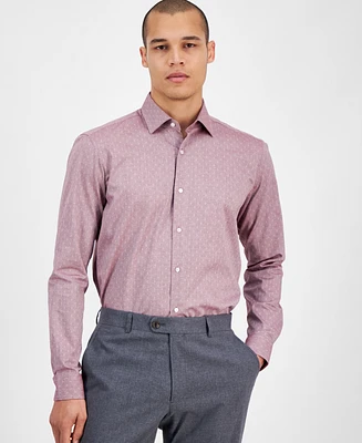 Hugo Boss Men's Valerio Long Sleeve Button-Front Geo Print Shirt