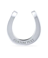 Bling Jewelry Equestrian Sports Good Luck Lucky Horseshoe Money Credit Card Holder .925 Sterling Silver