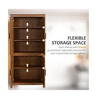 Slickblue Oak Storage Cabinet - Stylish and Durable Organizer for Home or Office Use