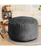 Bean Bag Chair 4Foot Luxurious Velvet Ultra Soft Fur with High-Rebound Memory Foam for Adults Plush Lazy Sofa with Fluffy Removable Sponge