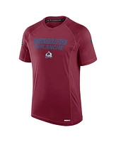 Fanatics Men's Burgundy Colorado Avalanche Authentic Pro Rink Tech T-Shirt