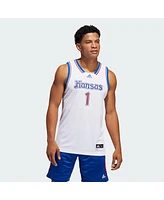 Adidas Men's 1 White Kansas Jayhawks Alternate Swingman Jersey