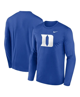 Nike Men's Royal Duke Blue Devils Primetime Primary Legend Long Sleeve T-Shirt