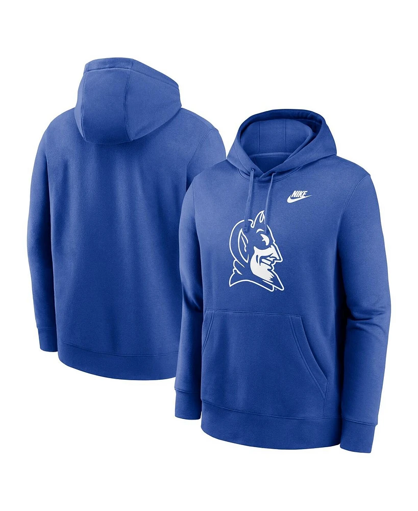 Nike Men's Royal Duke Blue Devils Legacy Logo Club Fleece Pullover Hoodie