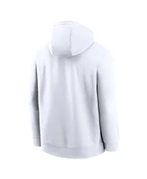 Nike Men's White Oklahoma Sooners Primetime Alternate Logo Club Fleece Pullover Hoodie