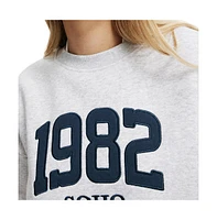 Cotton On Women's Classic Fleece Graphic Crew Sweatshirt