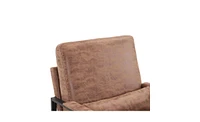 Slickblue Light Brown Technology Fabric Indoor Leisure Chair - Single Iron Frame Chair for Stylish Comfort and Relaxation