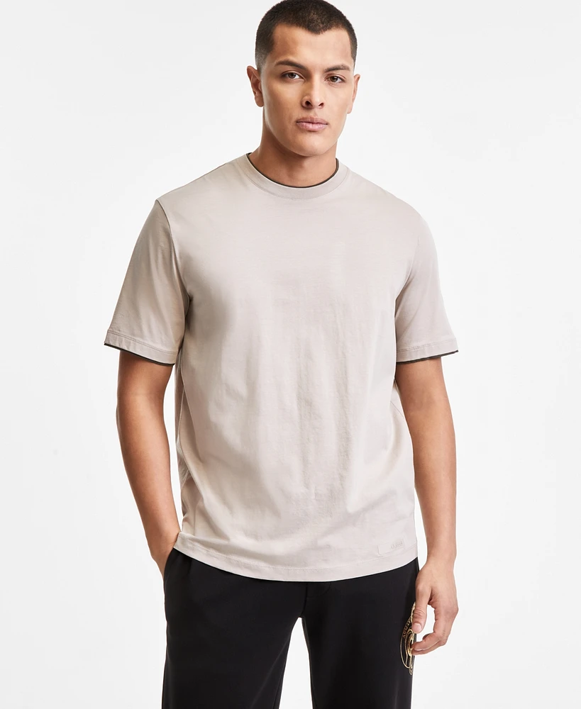 A|X Armani Exchange Men's Regular-Fit Layered-Look T-Shirt