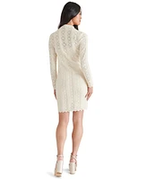 Steve Madden Women's Nafia Mock Neck Mini Dress