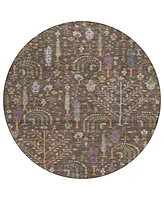 Addison Chantille Machine Washable ACN1152 8'x8' Round Area Rug