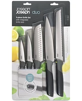 Joseph Joseph Duo 5-Piece Stainless Steel Kitchen Knife Set