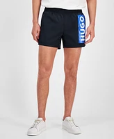 Hugo by Boss Men's Blue Logo Swim Trunks