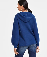 I.n.c. International Concepts Women's Blouson-Sleeve Hoodie, Exclusively at Macy's