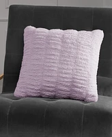 Juicy Couture Pleated Faux Fur Decorative Pillow, 20" x