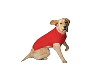 Chilly Dog Xxs Cable Knit Red