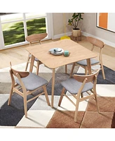 Streamdale Furniture (1 Table with 4 Chairs)Wooden Dining Table Set