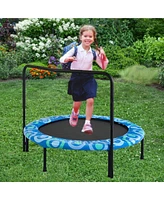 Streamdale Furniture Assembled children's trampoline happy expression outdoor and indoor for kids age 3 - 7