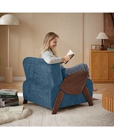 Modern Accent Armchair with Plush Cushioning, Comfortable Armrests, and Stylish Design for Living Room, Bedroom
