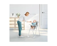 gaomon Multifunctional Baby High Chair, Foldable Infant Highchairs with Removable Tray, Adjustable Height and Recline, Easy Cleaning High Chair for Ba