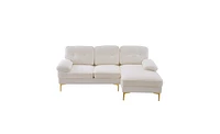 Slickblue Three-Seat Modular Sofa Simple and Stylish Indoor Seating for Modern Living Spaces