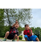 Marvel Boys Avengers Spider-Man Athletic T-Shirt Mesh Shorts Outfit Set