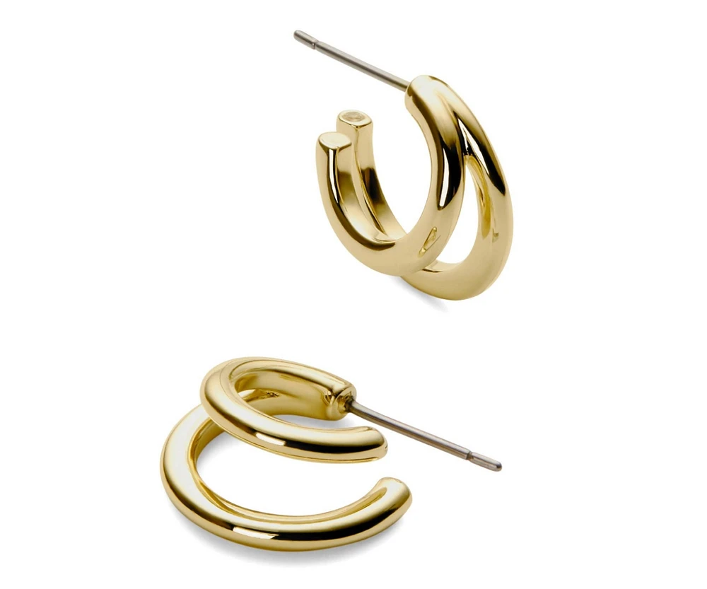 Ana Luisa Double Hoop Earrings - Scarlett