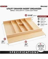 Rev-a-Shelf Trim-to-Fit Shallow Drawer Organizer, 23.98 x 21.97 In, 4WUT-3SH