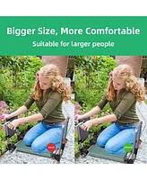 Slickblue Widened Upgrade Foldable Garden Kneeler Bench and Seat Stool for Comfortable Gardening