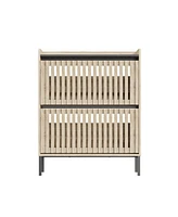 Streamdale Furniture 2 Flip Shoe Cabinet,Multi-layer shoe rack,Modern Minimalist,storage cabinet, for entryway
