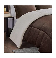 Plush to Sherpa Down Alternative Comforter Set