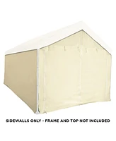 Caravan Canopy Mega Domain Carport 4 Sidewalls, Tan (Sidewalls Only