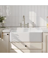 Mondawe 3-Hole Pull-Down Sprayer Kitchen Faucet with Side