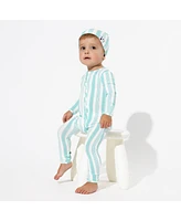 Bellabu Bear Baby Unisex Slumber Stripes Convertible Footie