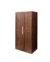 Streamdale Furniture 62.99in Kitchen Pantry Cabinet, Walnut Freestanding Buffet Cupboards Sideboard with Doors & Shelves, Kitchen Pantry Storage Cabin