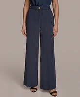 Donna Karan New York Women's Pinstripe Wide-Leg Pants