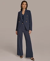 Donna Karan New York Women's Pinstripe Double-Breasted Blazer