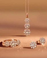 Le Vian Nude Diamond Flower Ring Stud Earrings Pendant Necklace Collection In 14k Rose Gold