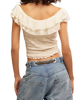 Free People Women's Love You More Ruffle Top