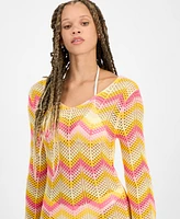 Miken Juniors' Chevron Dress Swim Cover-Up, Exclusively at Macy's