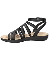 Easy Street Women's Daylily Gladiator Buckle Flat Sandals