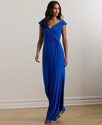 Lauren Ralph Women's Jersey Off-the-Shoulder Gown