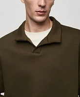 Mango Men's Relaxed-Fit Polo Sweatshirt