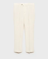 Mango Men's Italian Wool Slim-Fit Suit Pants