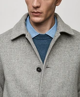 Mango Men's Eu Regular-Fit Wool Coat