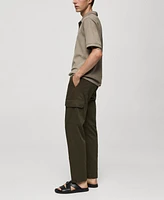 Mango Men's Straight-Fit Cargo Pants